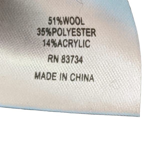 The Tog shop wool blend blazer cardigan checkered button front M - Picture 5 of 6